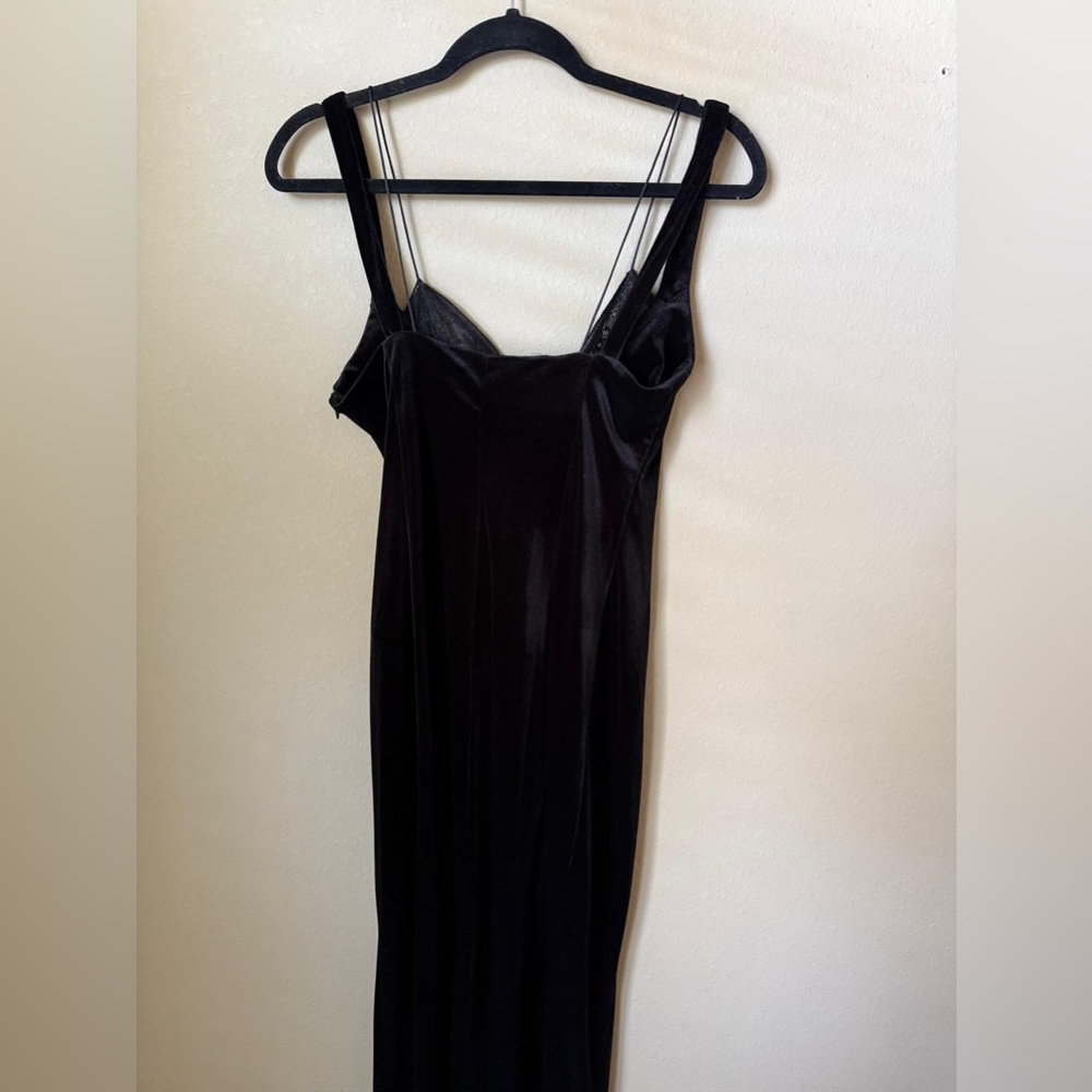 ZARA VELVET CORSET STYLE DRESS - Picture 8 of 10